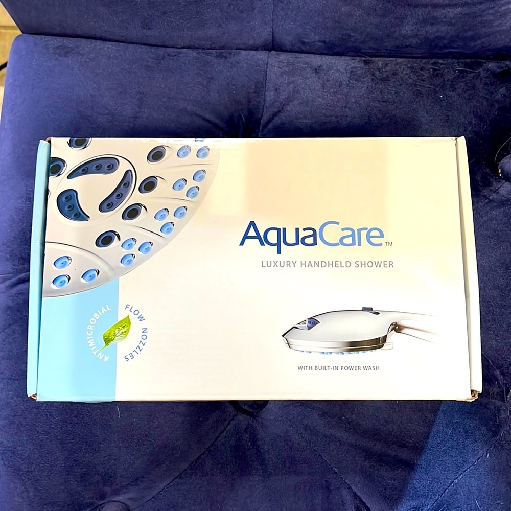 NIB AquaCare Luxury Handheld Shower, Chrome